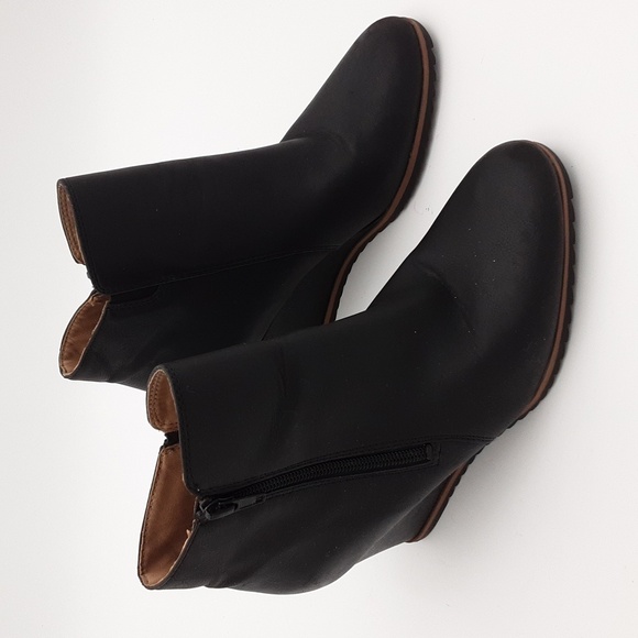 Naturalizer Soul Black Wedge Ankle Boots Wedge Casual 8M Casual Office Y2k 8M - Picture 14 of 14